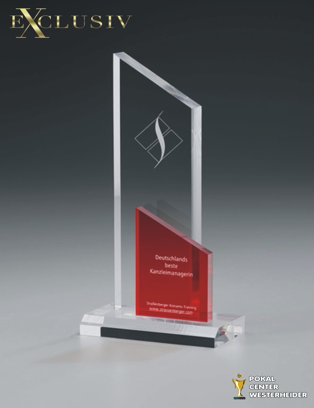 Acrylglas Award red