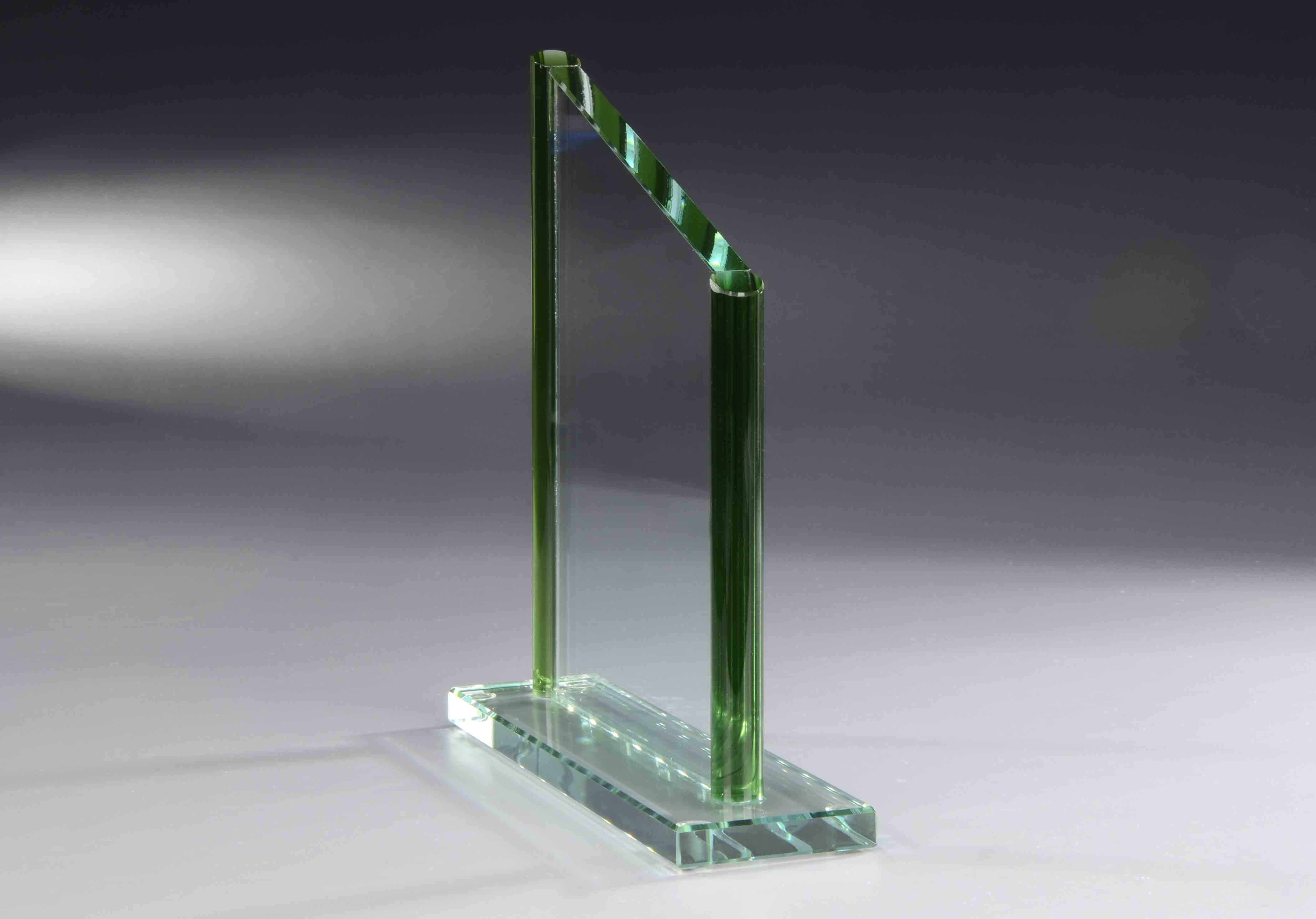 Glastrophäe  grünlook-Kristall 