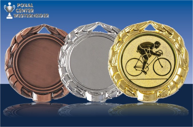 Rennrad Radsport Medaille ''Hero''