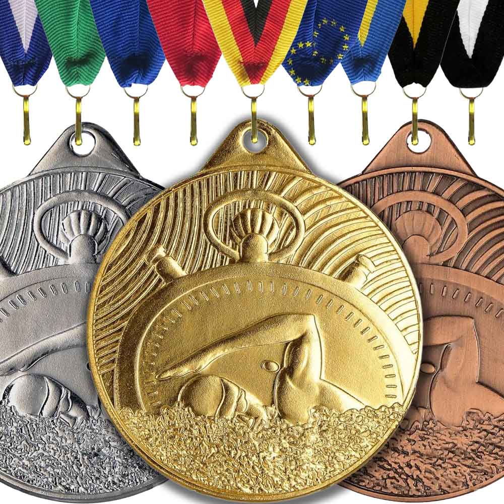 Schwimmmedaille "Time"