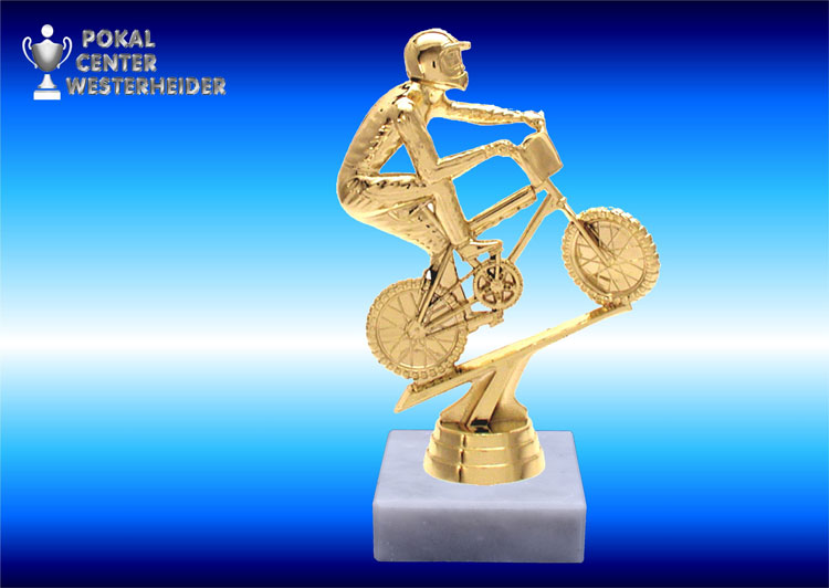BMX-Rad Figuren-Trophäen gold