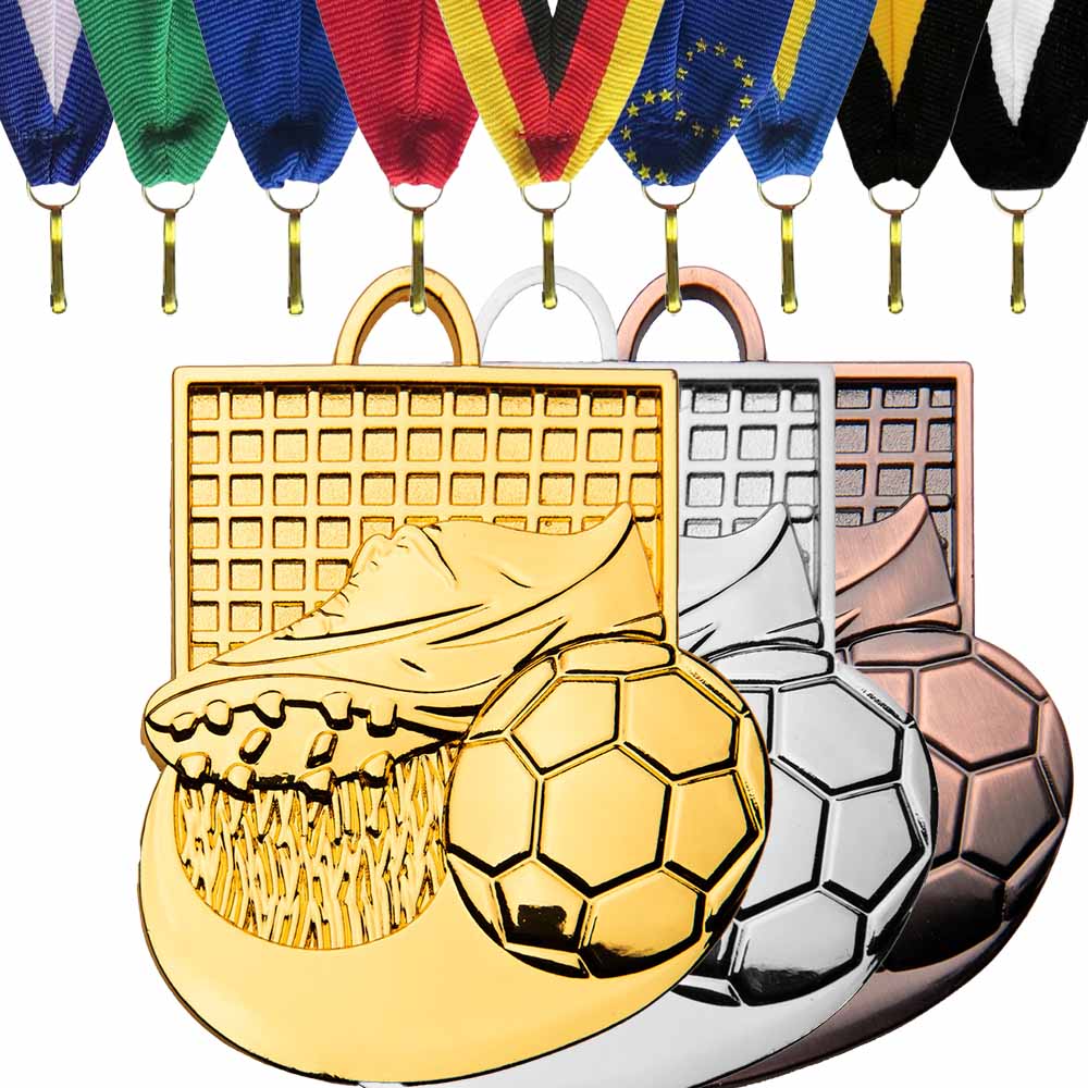 Fußballmedaille "Hattrick" Ø 60mm