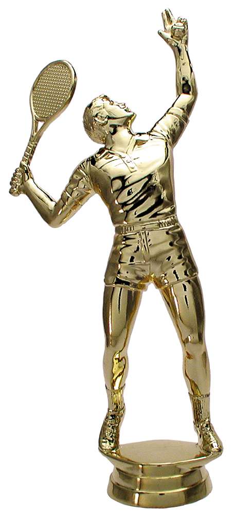 Figur Tennis Herren GOLD 155mm Mit Gewinde