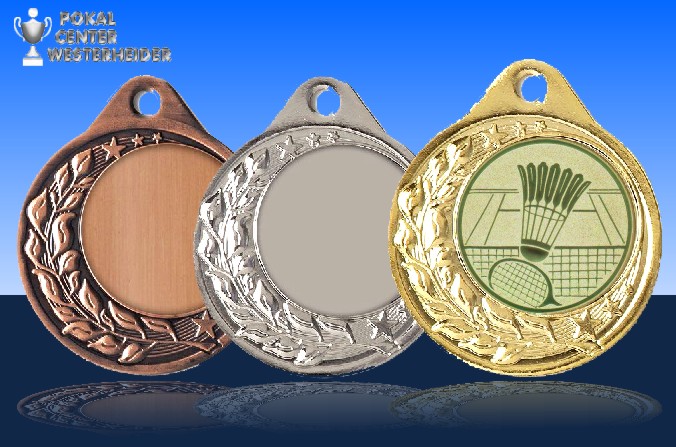 Badminton Medaillen Halbranke