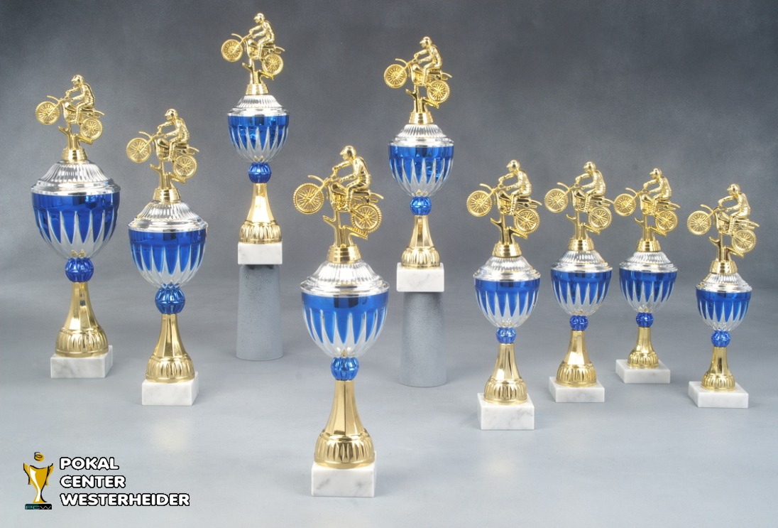 Motocross  Pokal 'CHICAGO' mit Figur